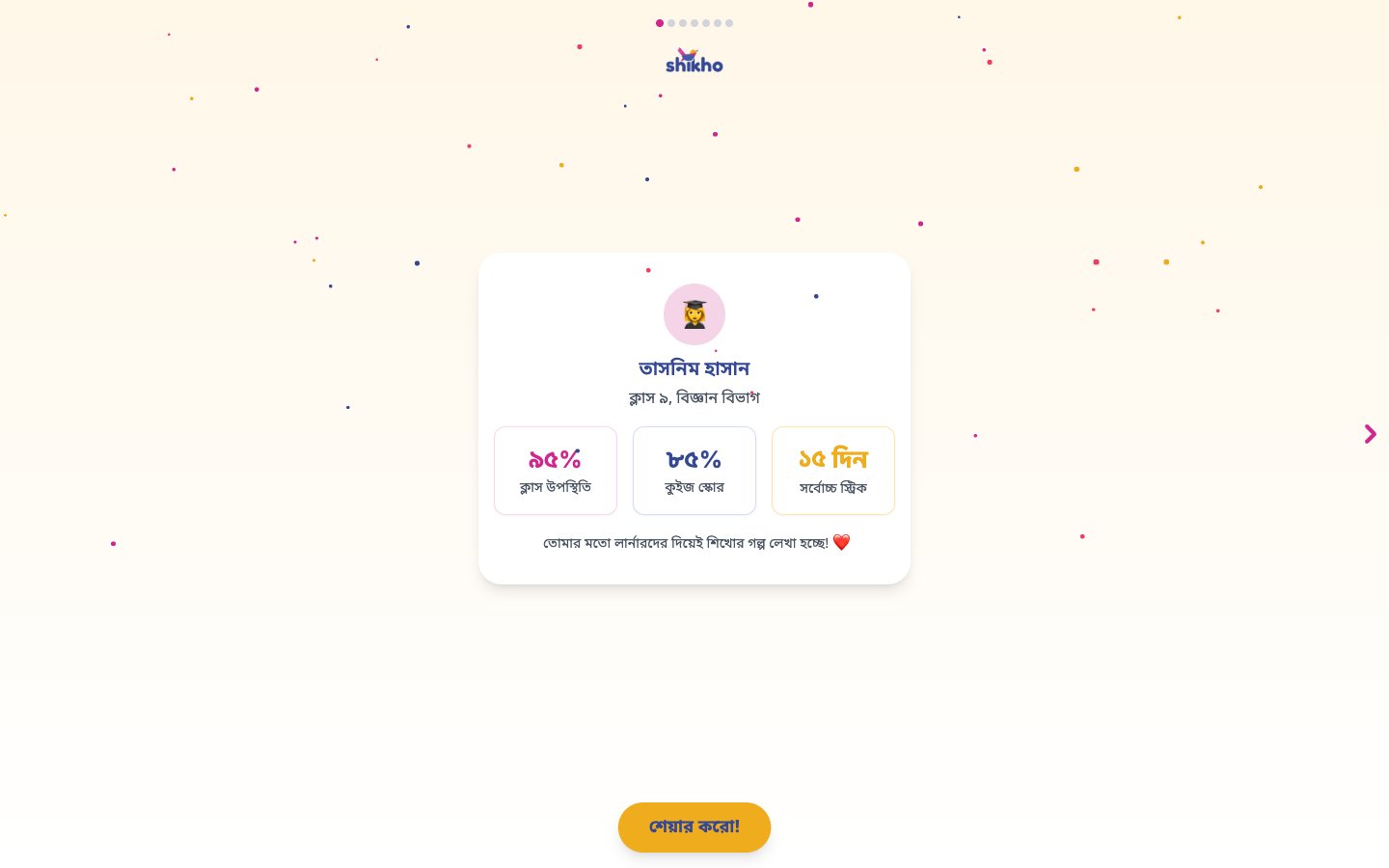 Quarter in Review - the recap screen