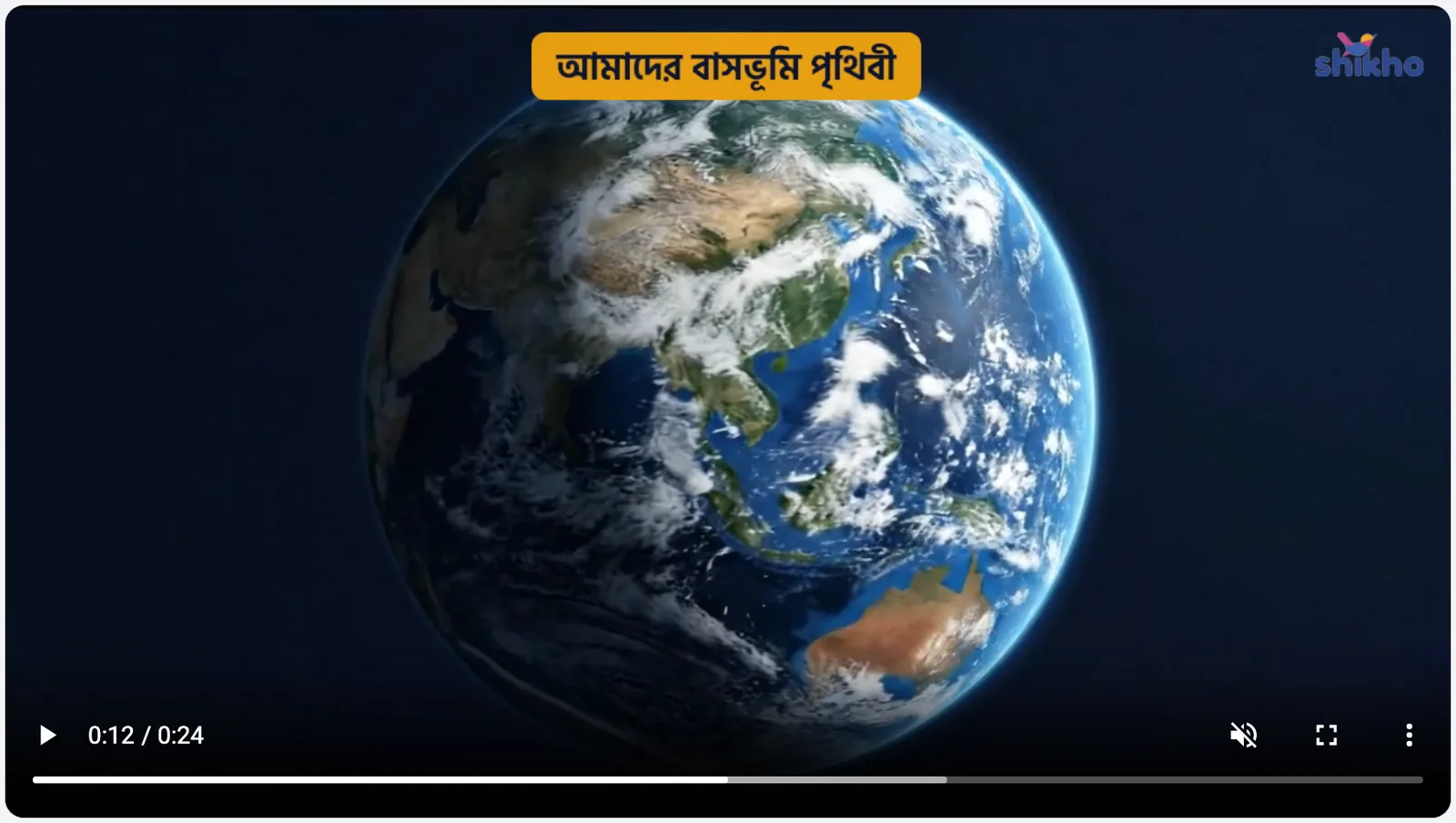 A passing render - the rotating Earth lesson frame